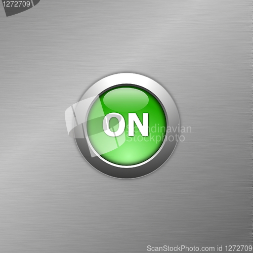 Image of green on button