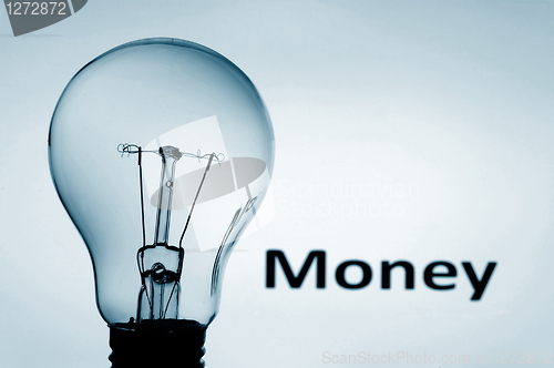 Image of bulb and money