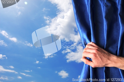 Image of blue sky