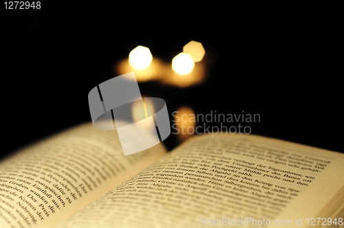 Image of book and copyspace