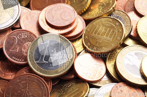 Image of euro money coins