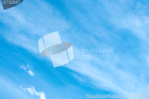 Image of white clouds on the blue sky