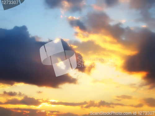 Image of evening sky background