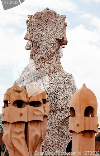 Image of Gaudi designed apartment building La Pedrera