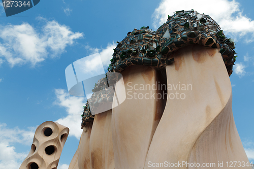 Image of Gaudi designed apartment building La Pedrera