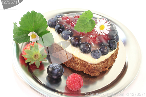 Image of forest fruit tart