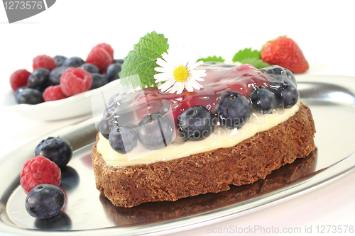 Image of forest fruit tart