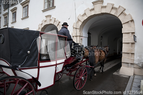 Image of Horse cab by Hofburg