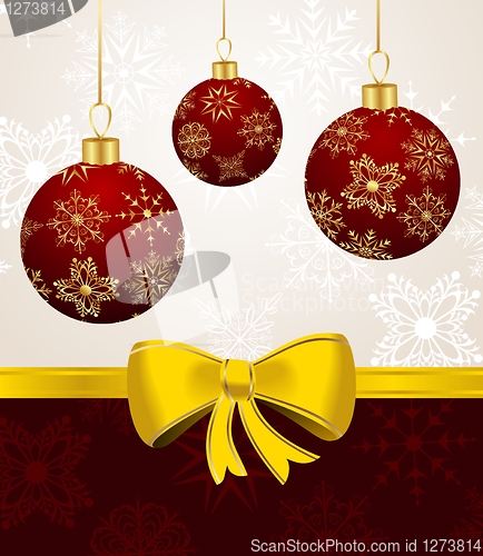 Image of background with Christmas balls