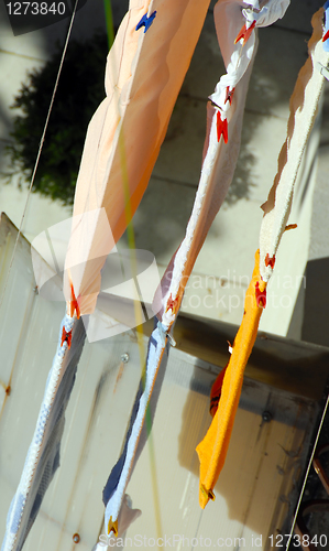 Image of Drying laundry line