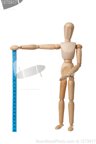 Image of Mannequin holding a measuring tape