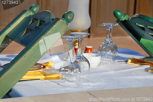 Image of Dinner table in restaurant