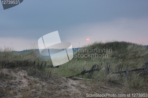 Image of sunset on tylø beach