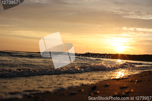 Image of Sunset on tylø beach