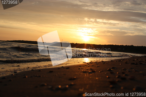 Image of Sunset on tylø beach