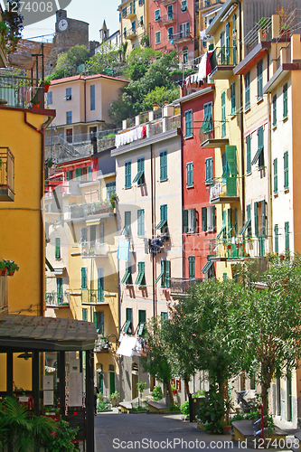 Image of Italy. Cinque Terre. Riomaggiore village 