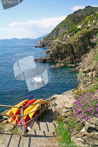 Image of Italy. Cinque Terre coastline