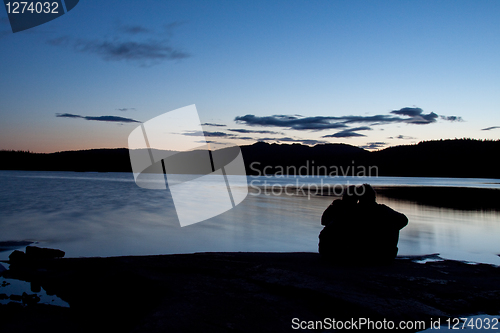 Image of couple in sunset