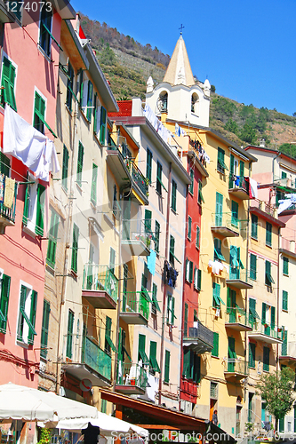 Image of Italy. Cinque Terre. Riomaggiore village 