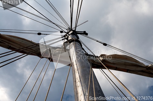 Image of mast of boat