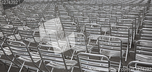 Image of Empty outdoor seats