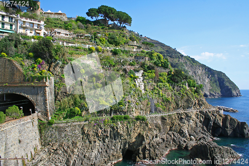 Image of Italy. Cinque Terre coastline
