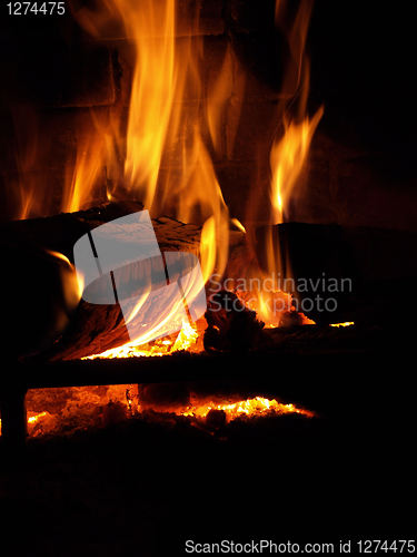 Image of Flaming Log