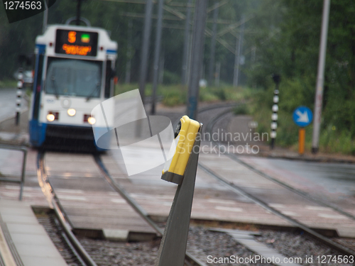 Image of Tramway scene in Amsterdam