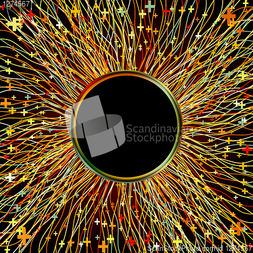 Image of Abstract color laser beams for you design. EPS 8