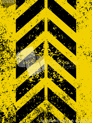 Image of Diagonal hazard stripes texture. EPS 8