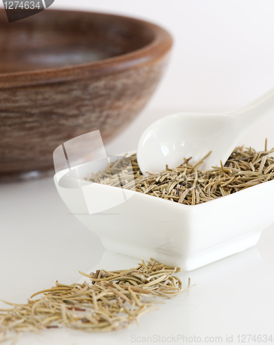 Image of Dish of Dried Rosemary