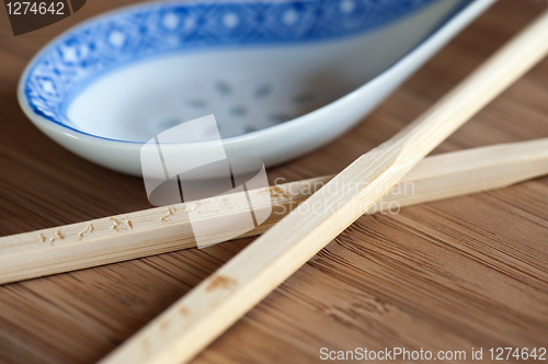 Image of Chopsticks and Spoon