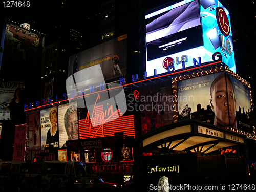 Image of Times Square at night
