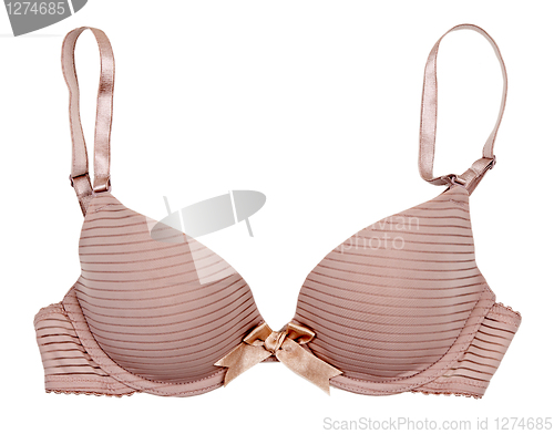 Image of Beige striped bra