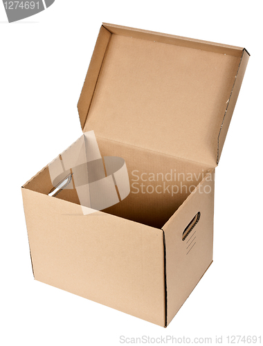 Image of open cardboard box