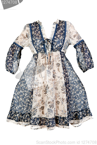 Image of summer dress with floral pattern