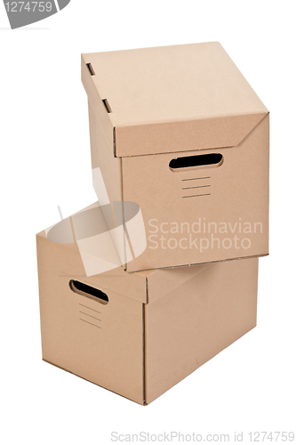 Image of two cardboard boxes