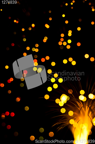 Image of Abstract background of out of focus lights