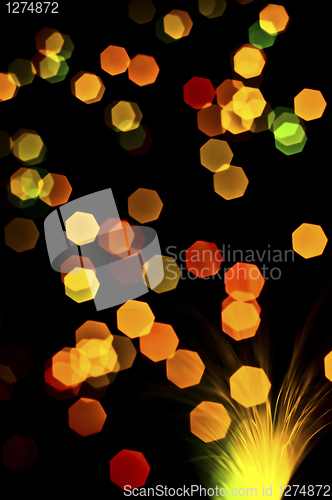 Image of Abstract background of out of focus lights