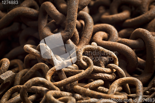 Image of Rusty chain texture