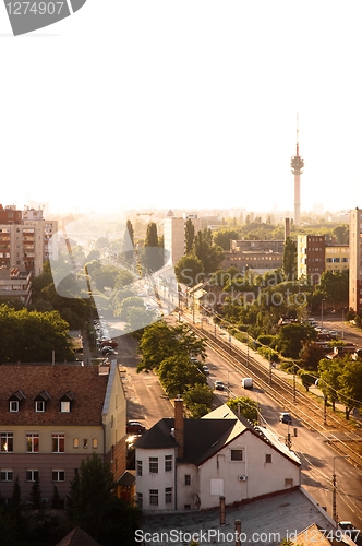 Image of Suburbs of a city in europe with russian buildings