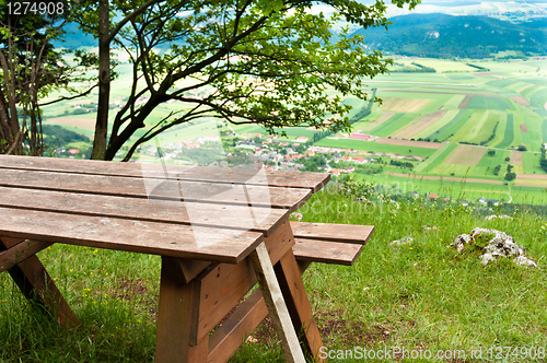 Image of Picnic area in mountains 
