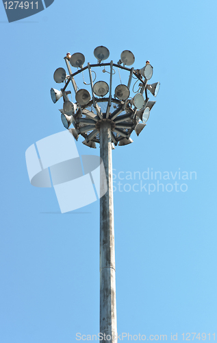 Image of Light in a group against blue sky