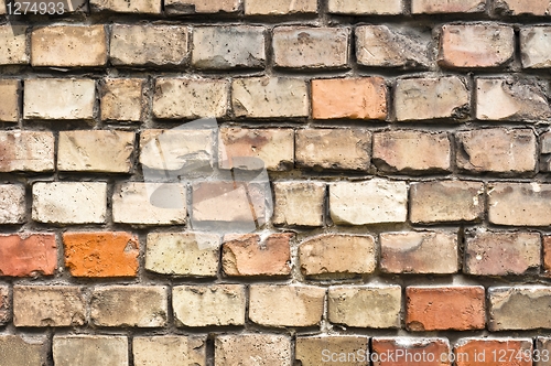 Image of Abandoned brick wall texture