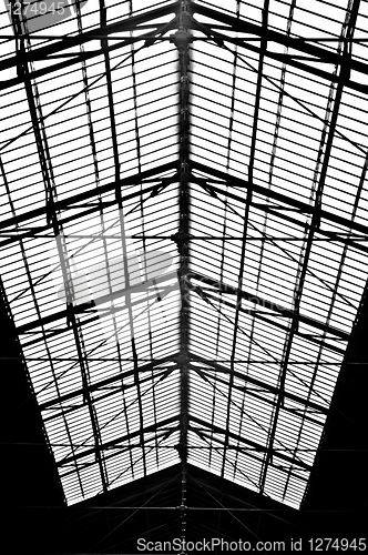 Image of Abstract artistic photo of a train station in Hungary