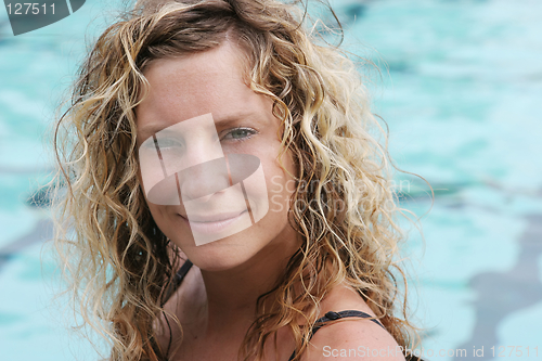 Image of Portrait of a beautiful blond woman
