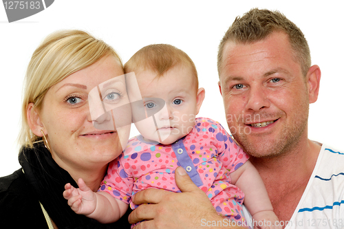 Image of Mother father and baby