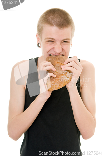 Image of hungry teenager