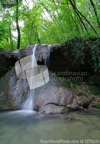 Image of Waterfall in summer