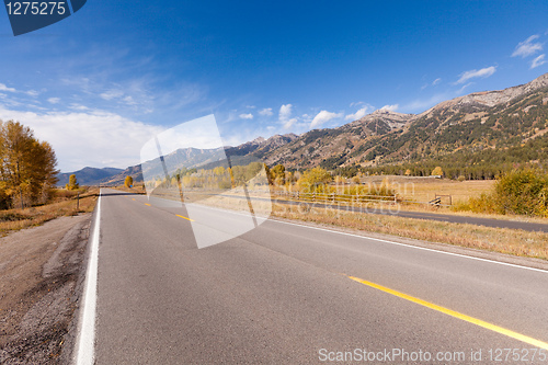 Image of road in grand tetons